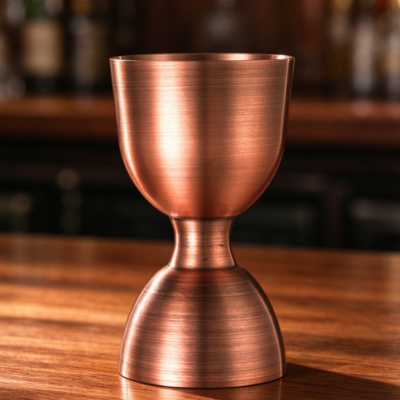 Brushed Copper-Tone Vintage Jigger