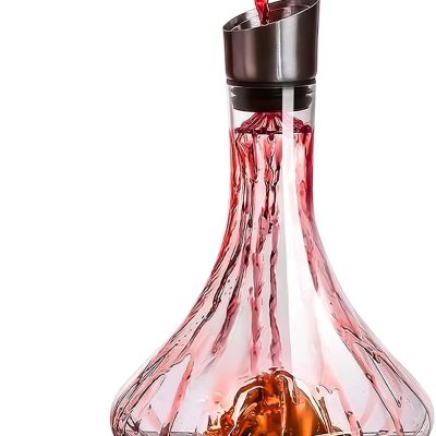 Iceberg Waterfall-Style Rapid Decanter (with Stainless Steel Filter Lid)