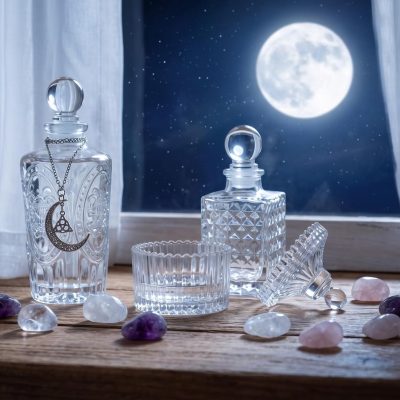 Star & Moon Embossed Decanter Set (Two-Bottle Combo)